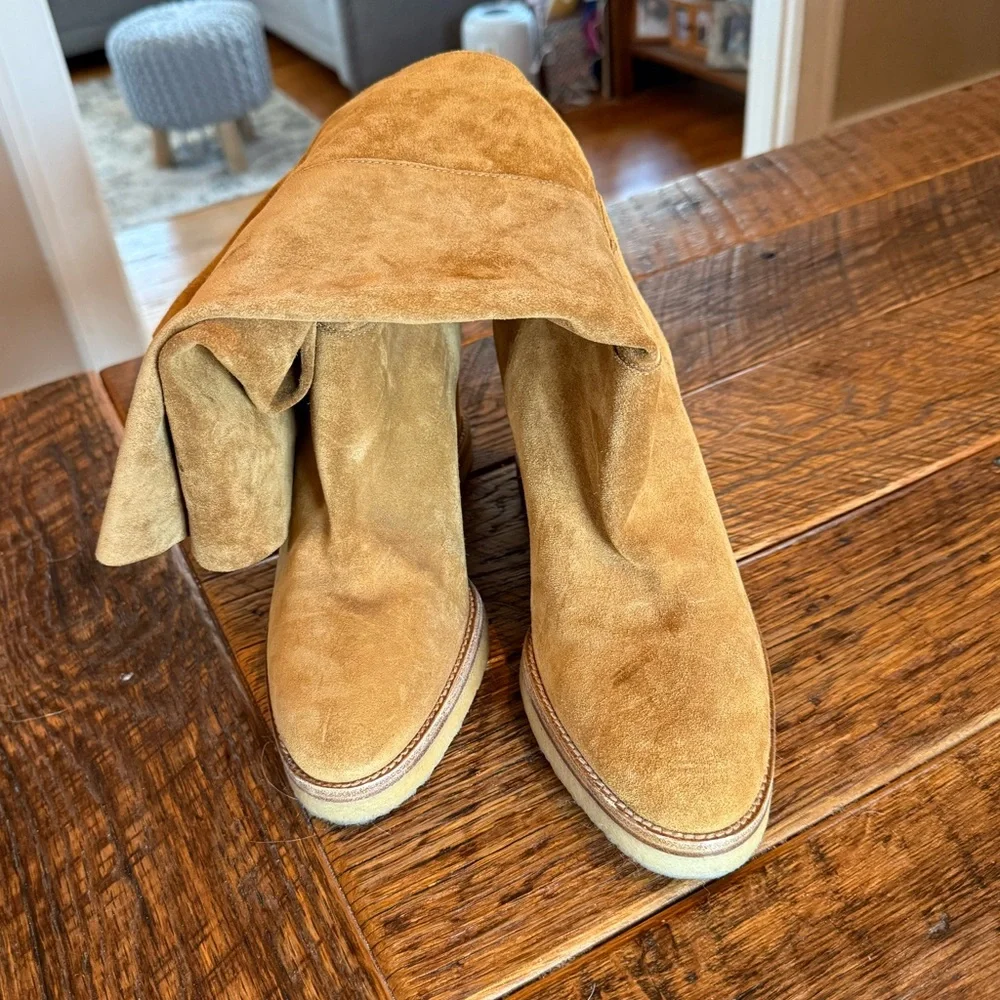 ba&sh Tan Wedge Boots